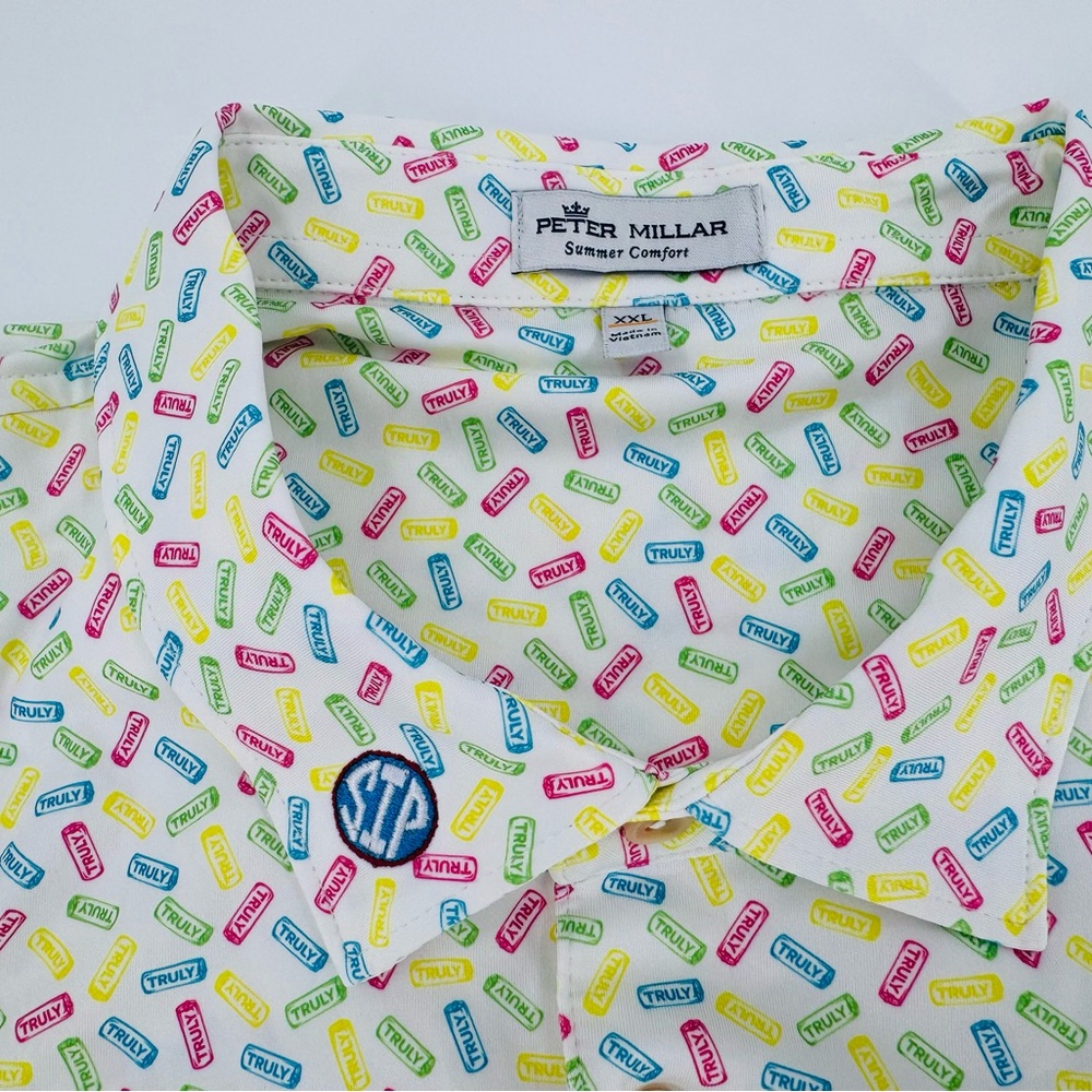 EXCLUSIVE SIP EMBROIDERED COLLAR! Ole Miss Peter Millar "Truly" Polo - XXL - NWT